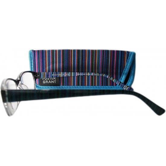 Foster Grant - Brianna Blue Womans Reading Glasses With Free Case