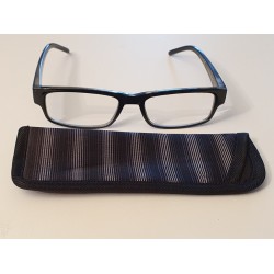 Foster Grant - Sloan - Black Reading Glasses With Free Matching Case.