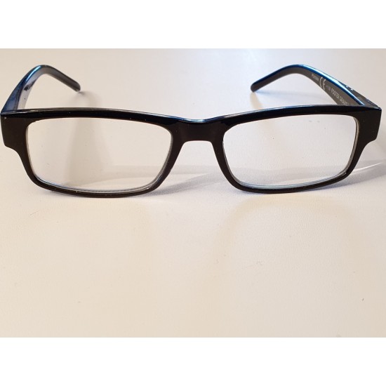 Foster Grant - Sloan - Black Reading Glasses With Free Matching Case.