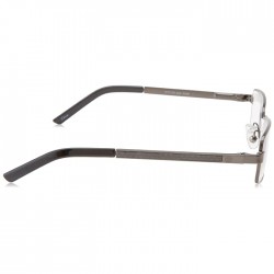 Foster Grant - Crystal Vision - Ash Gunmetal - Rectangular Reading Glasses With  Free Case