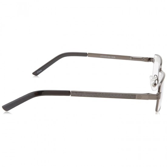 Foster Grant - Crystal Vision - Ash Gunmetal - Rectangular Reading Glasses With  Free Case