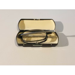 Premium Folding Compact Reading Glasses In Metal Case. Black. Premium Folding Compact Reading Glasses In Metal Case. Black.