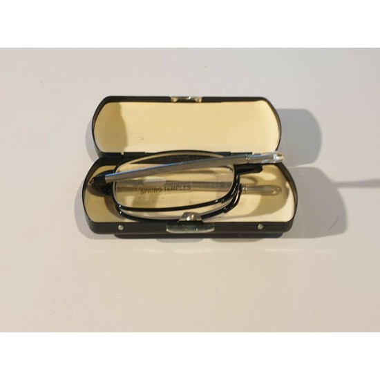 Premium Folding Compact Reading Glasses In Metal Case. Black. Premium Folding Compact Reading Glasses In Metal Case. Black.
