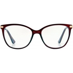 Foster Grant - Elm -  Blue Light Reading Glasses, Wine Red