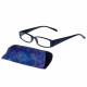 Foster Grant Indigo Blue Reading Glasses With Free matching Case Foster Grant Indigo Blue Reading Glasses With Free matching Case