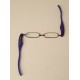 Foster Grant Compact "On The Go" Folding Ultra Slim Reading Glasses. Purple