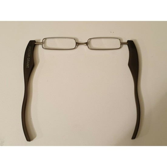 Foster Grant Compact "On The Go" Folding Ultra Slim Reading Glasses. Black