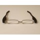 Foster Grant Compact "On The Go" Folding Ultra Slim Reading Glasses. Black