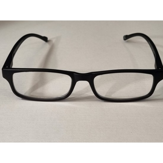 FGX - Ray Black Reading Glasses With Free matching Case